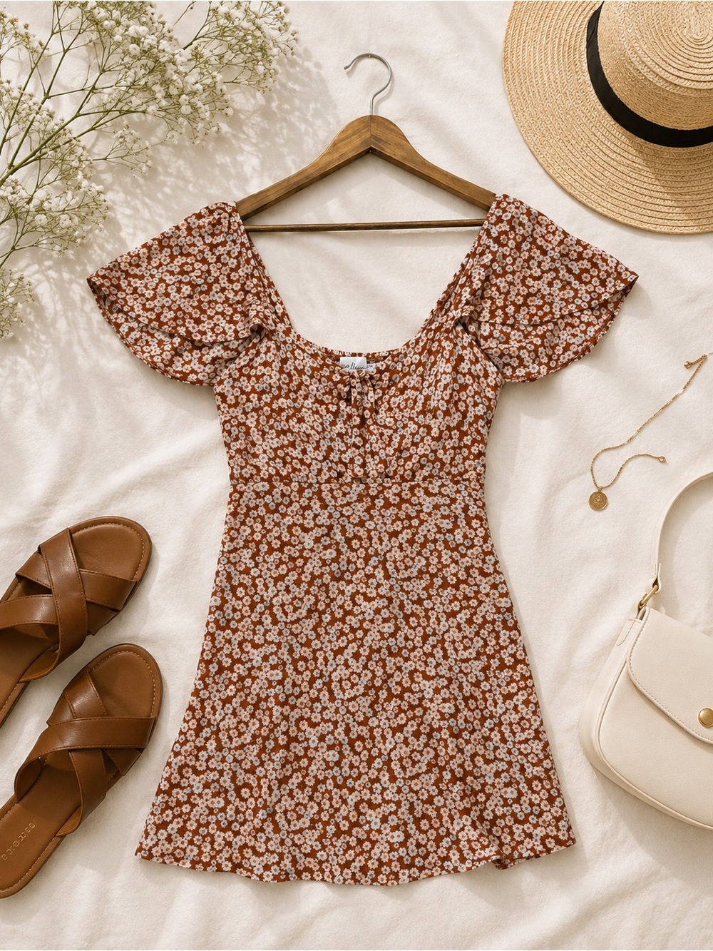 Polly Floral Mini Dress US 6